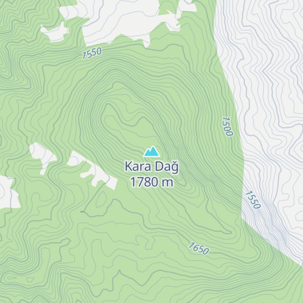 Map of Kara Dağ