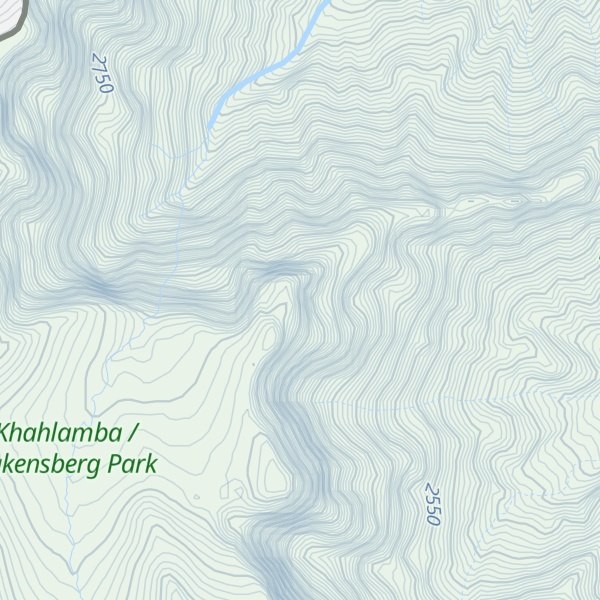 Map of Injisuthi Greater Buttress