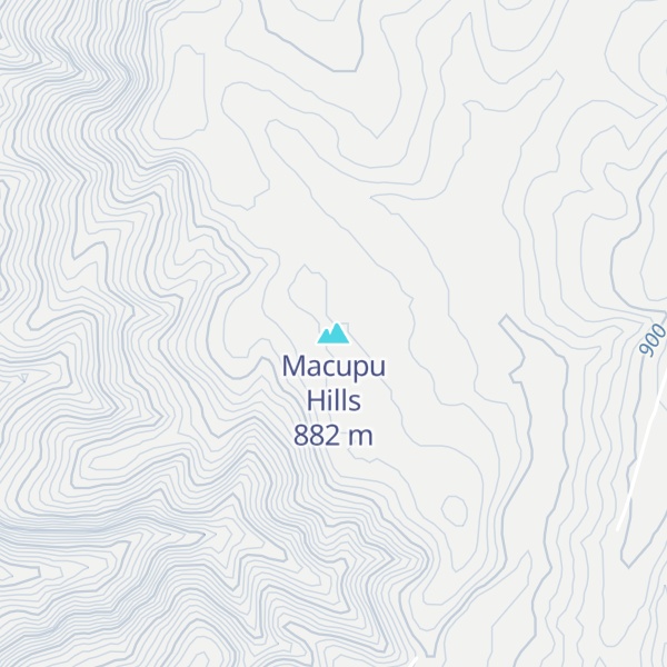 Map of Macupu Hills