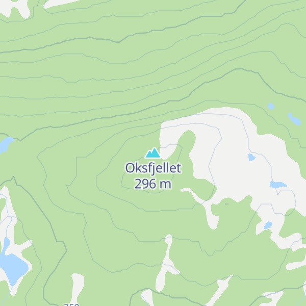 Map of Oksfjellet