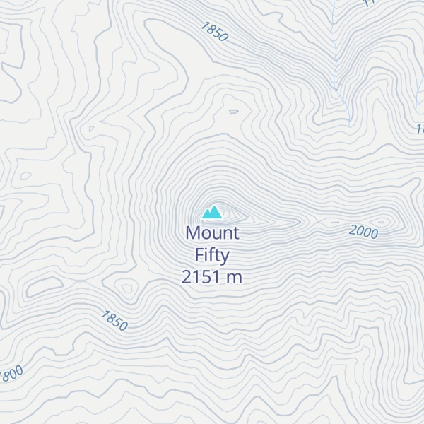 Map of Mount Fifty