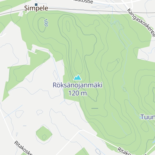 Map of Röksänojanmäki