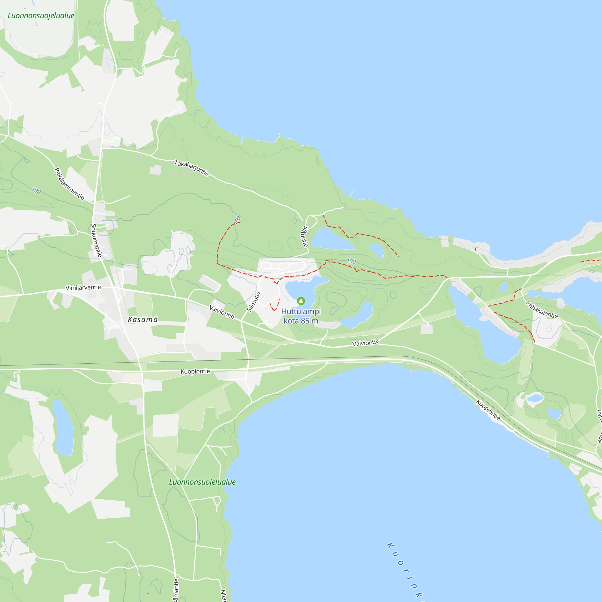 Huttulampi kota map