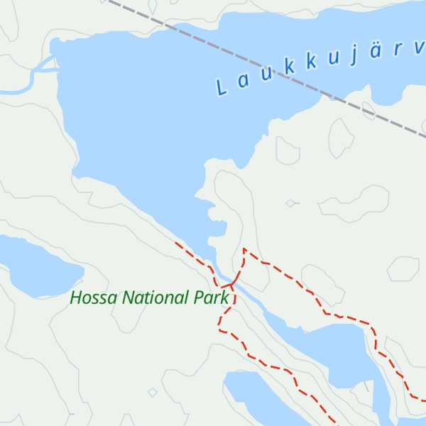 Map of Laukkujärvi autiotupa