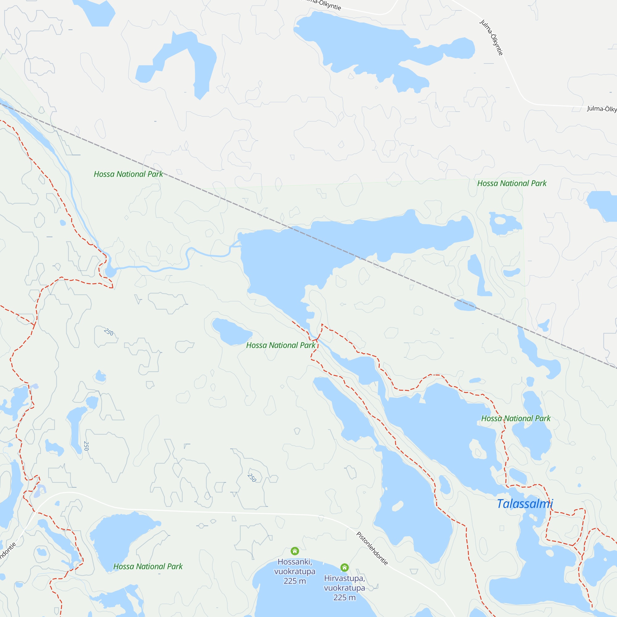 Laukkujärvi autiotupa map
