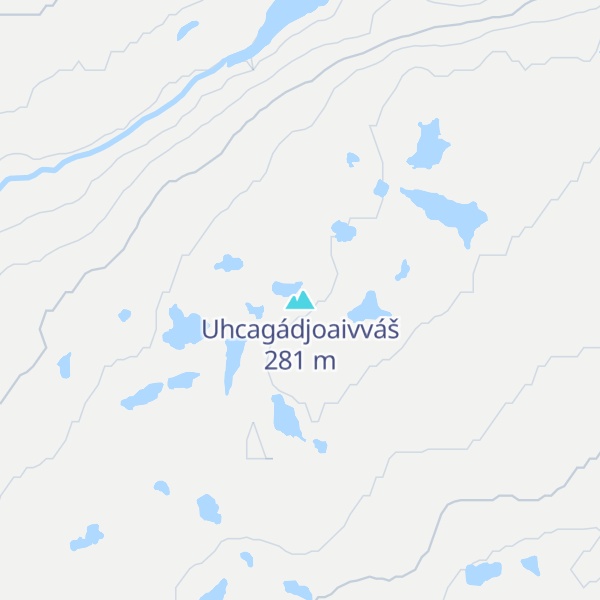 Map of Uhcagádjoaivváš