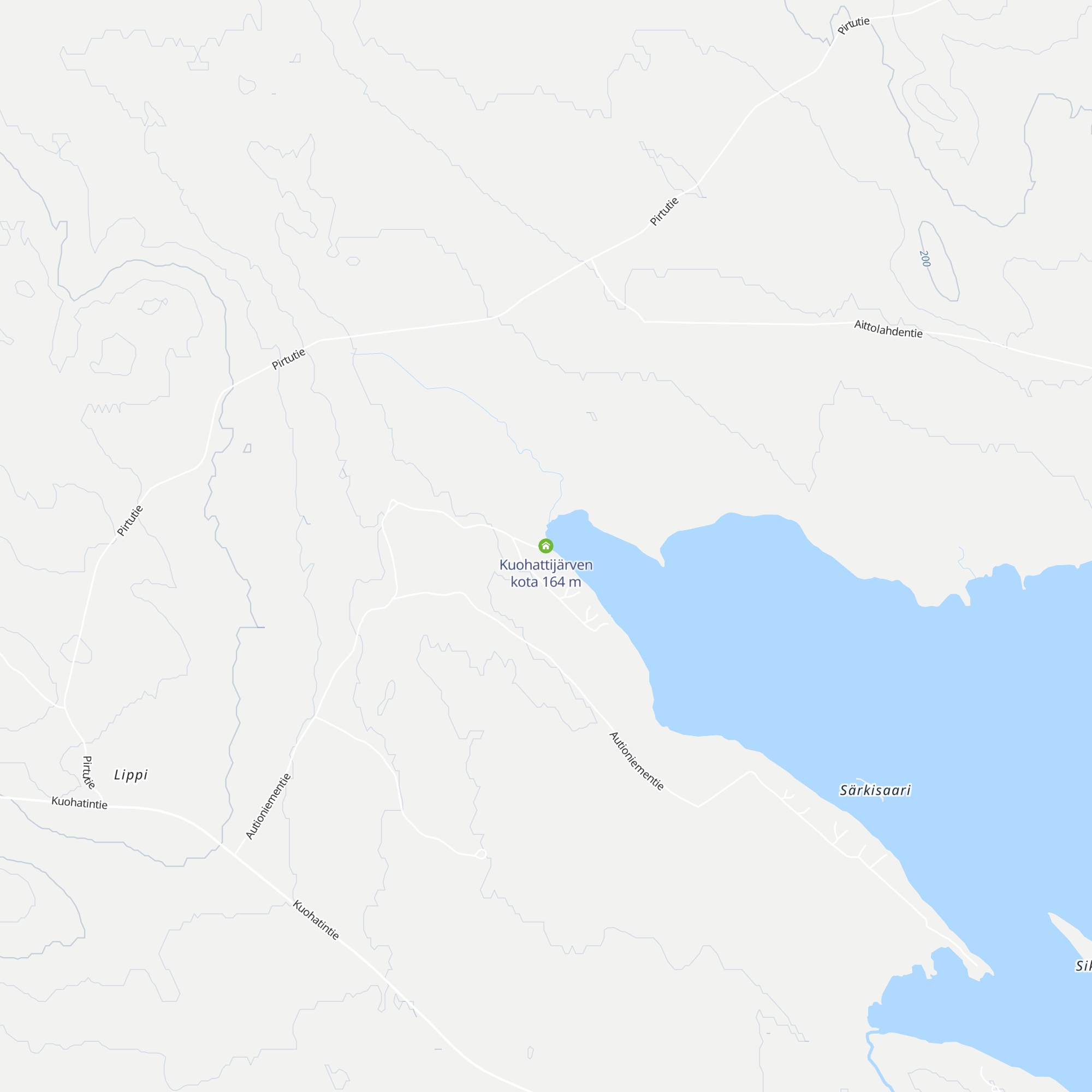 Kuohattijärven kota map