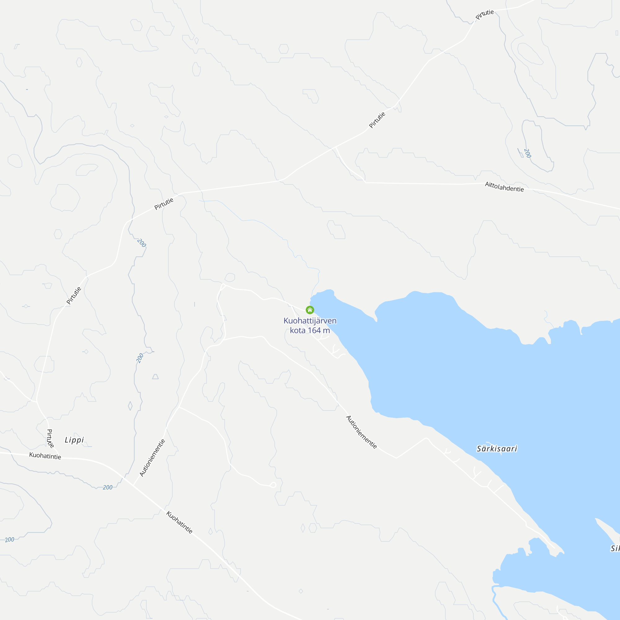 Kuohattijärven kota map