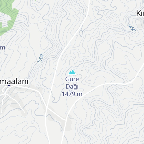 Map of Güre Dağı