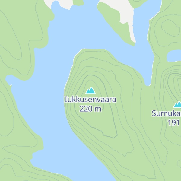 Map of Iukkusenvaara