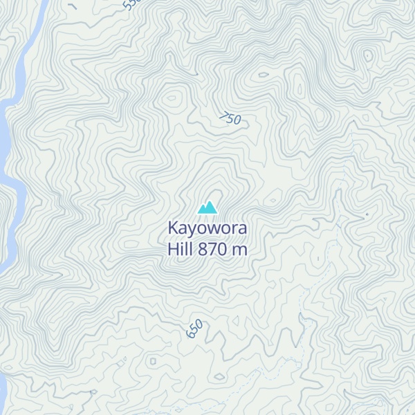 Map of Kayowora Hill