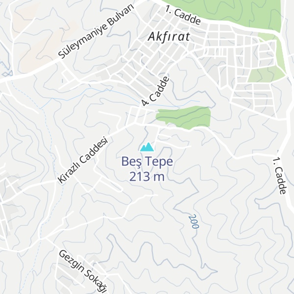 Map of Beş Tepe