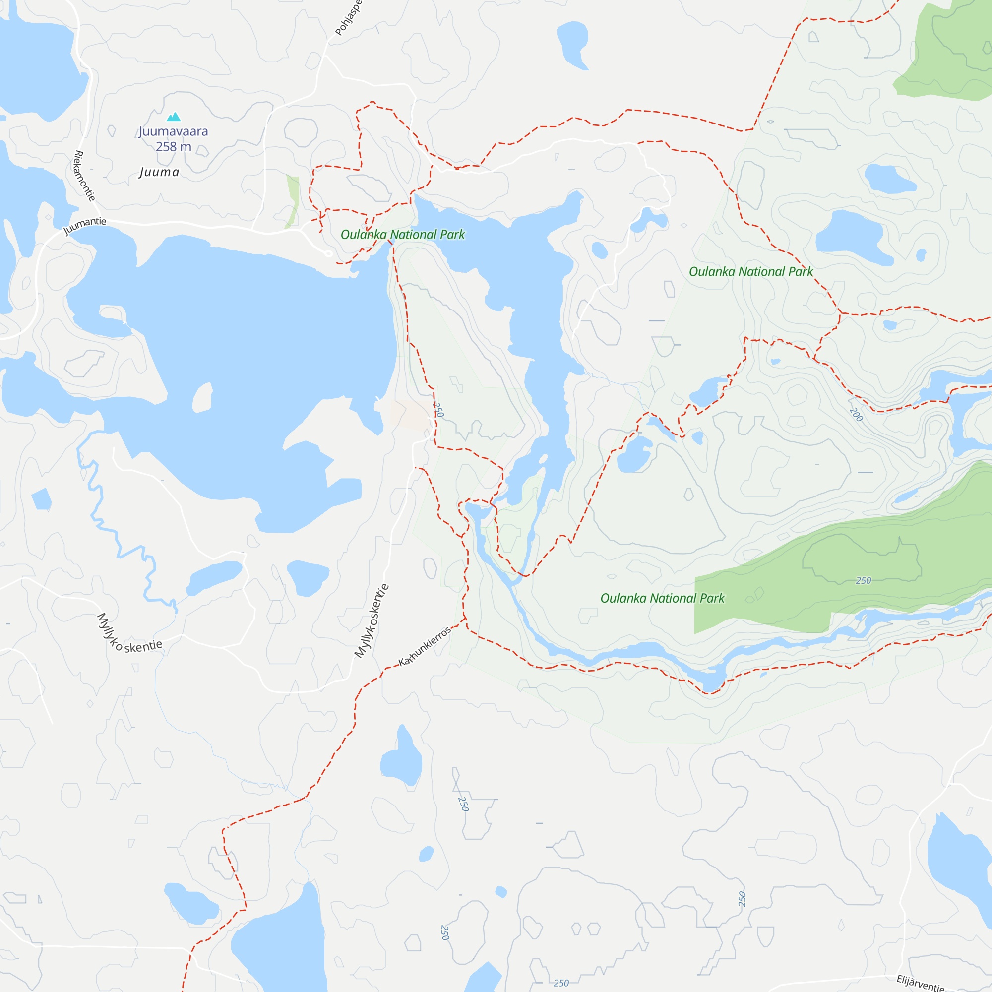 Myllytupa Day Trip Hut map