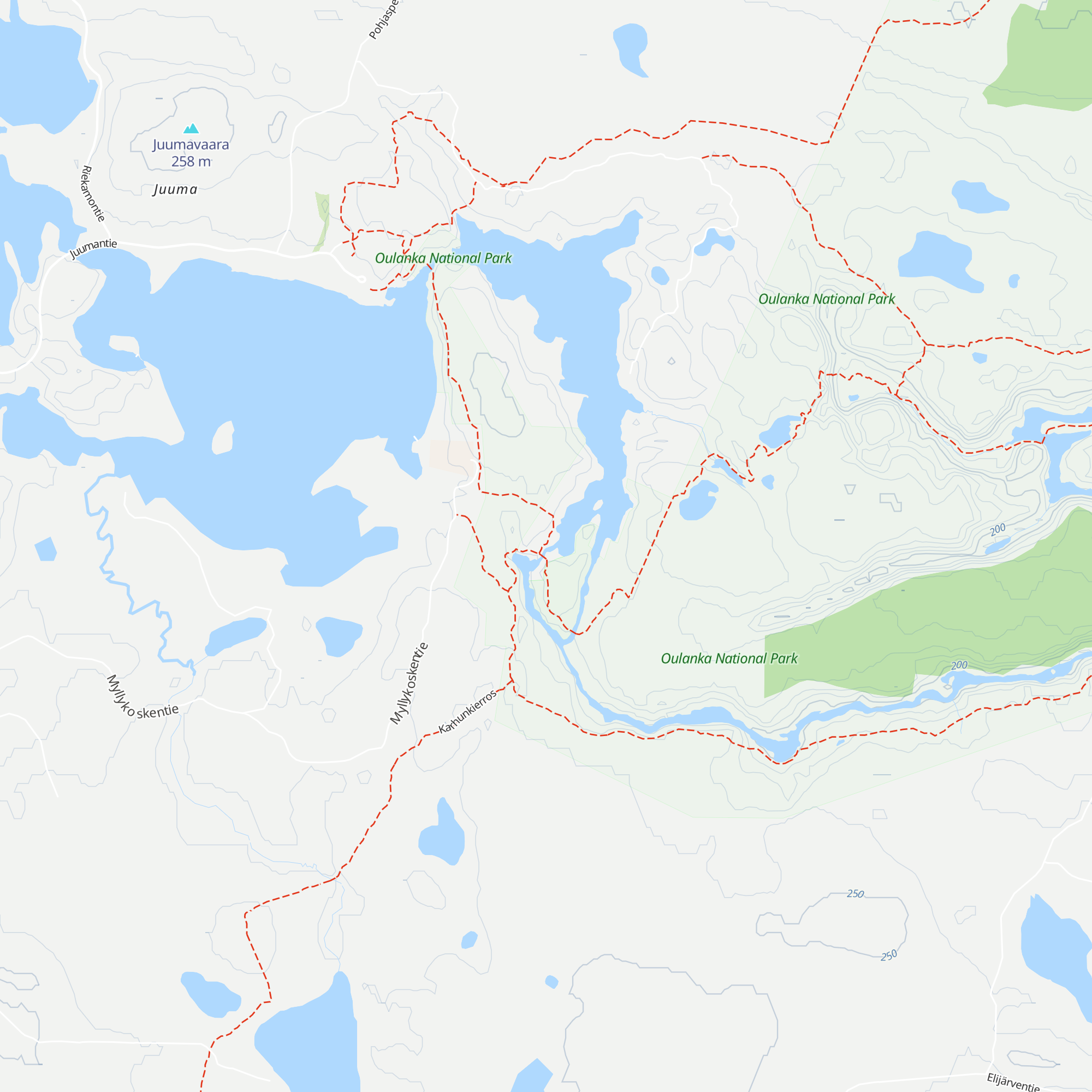 Myllytupa Day Trip Hut map