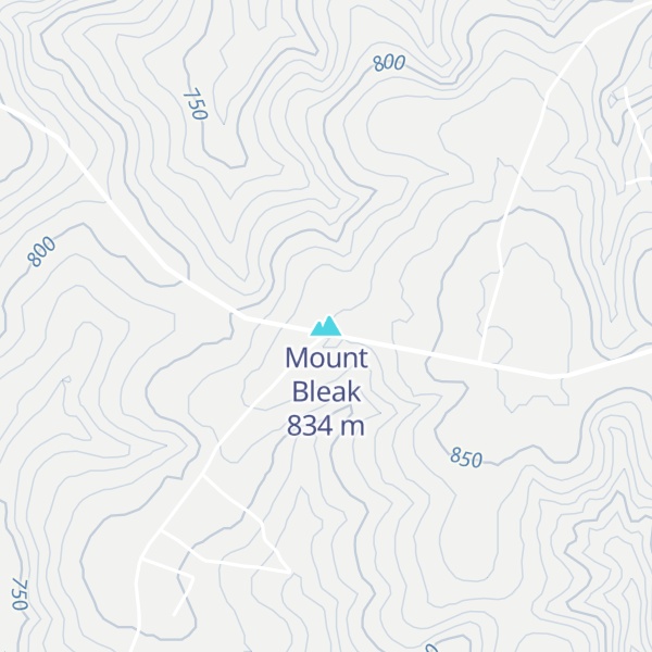 Map of Mount Bleak