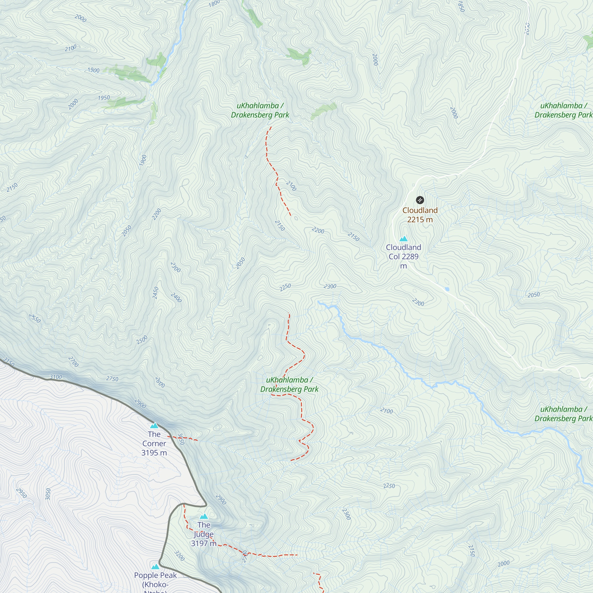 Centenery Hut map