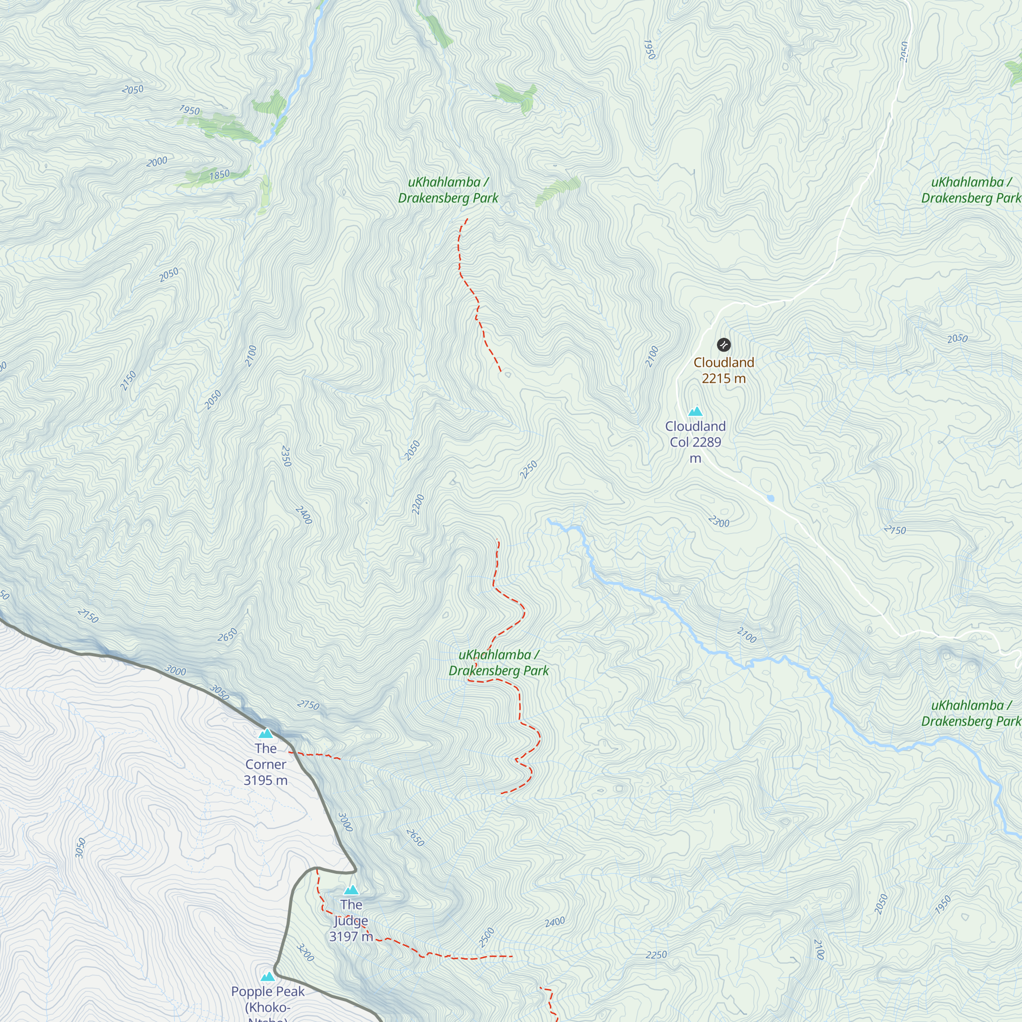 Centenery Hut map