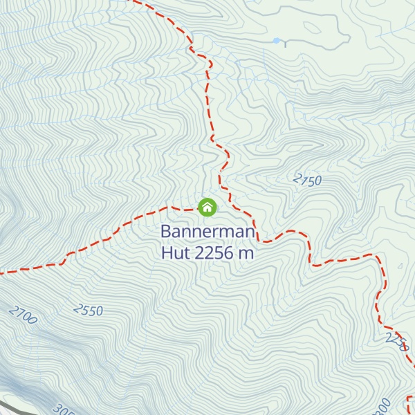 Map of Bannerman Hut