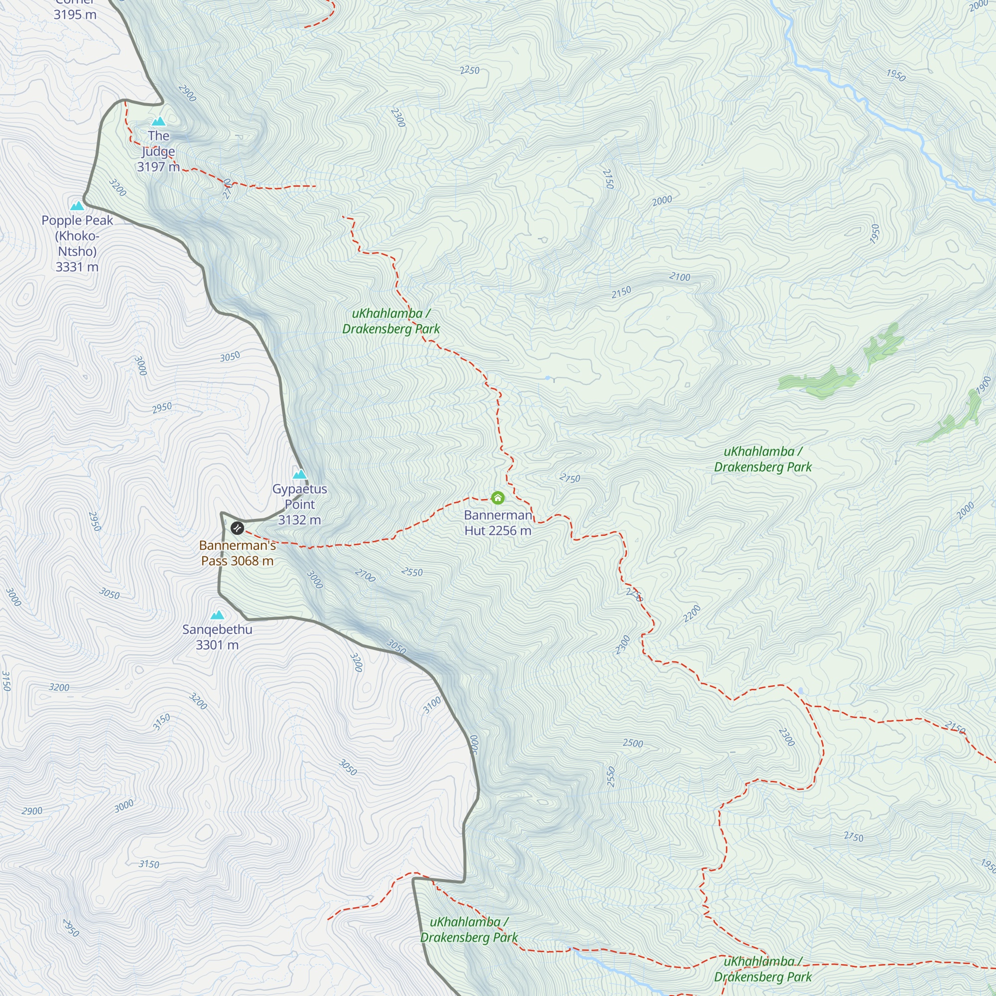 Bannerman Hut map
