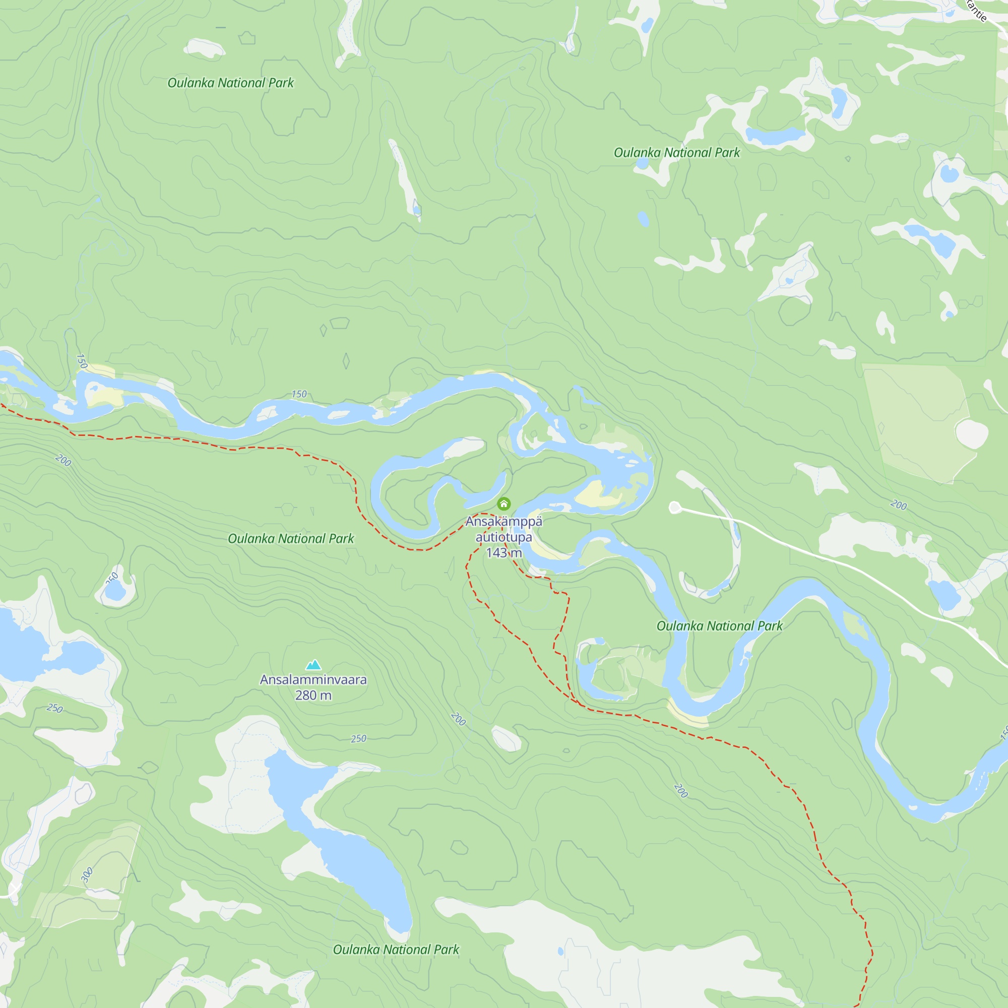 Ansakämppä autiotupa map