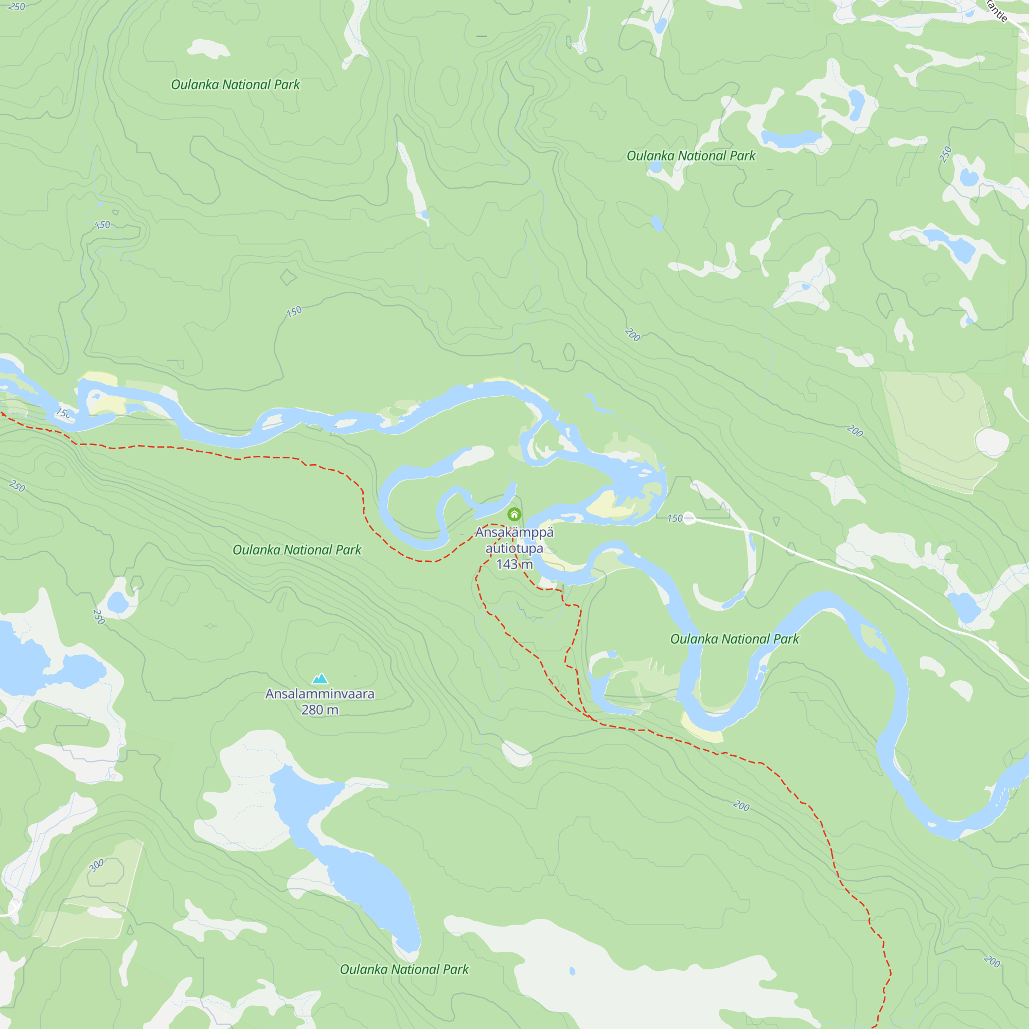 Ansakämppä autiotupa map