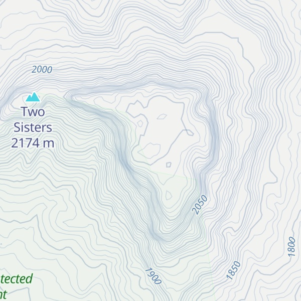 Map of Nelson's Kop
