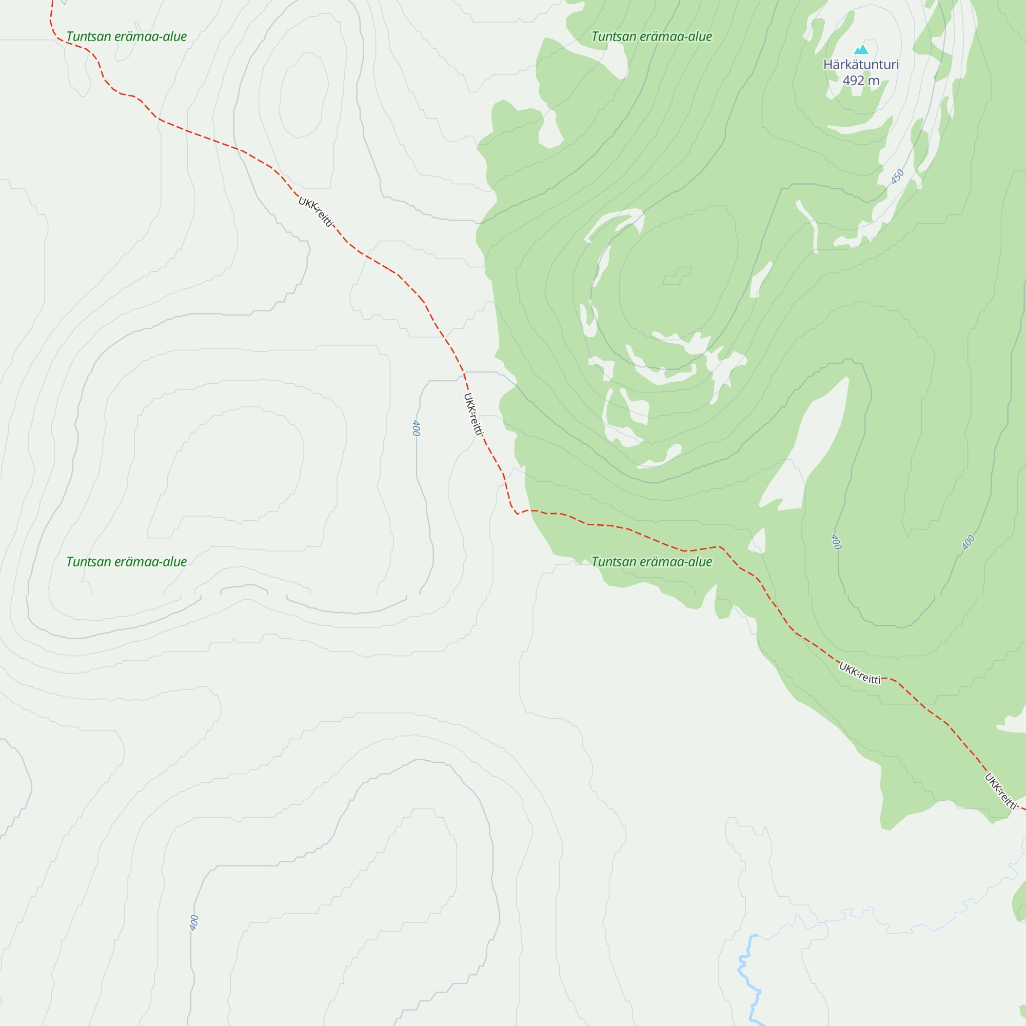 Härkätunturi varaustupa map