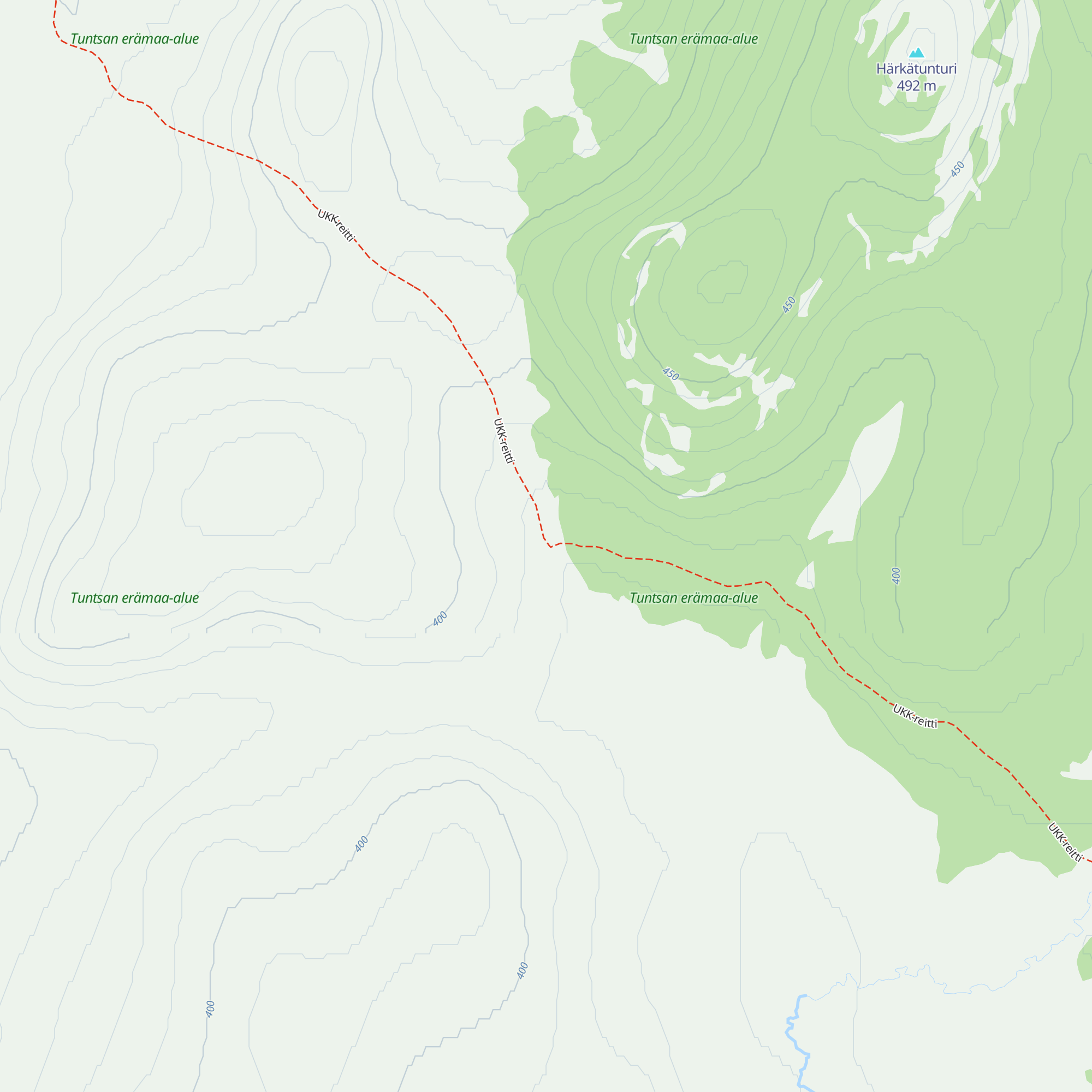 Härkätunturi varaustupa map