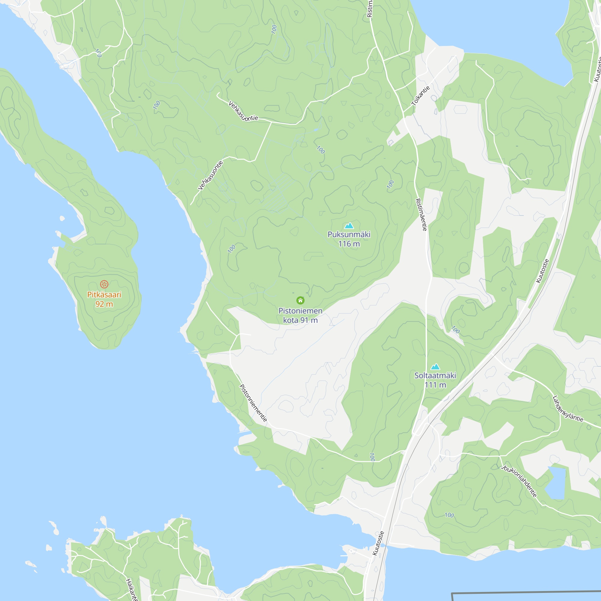 Pistoniemen kota map