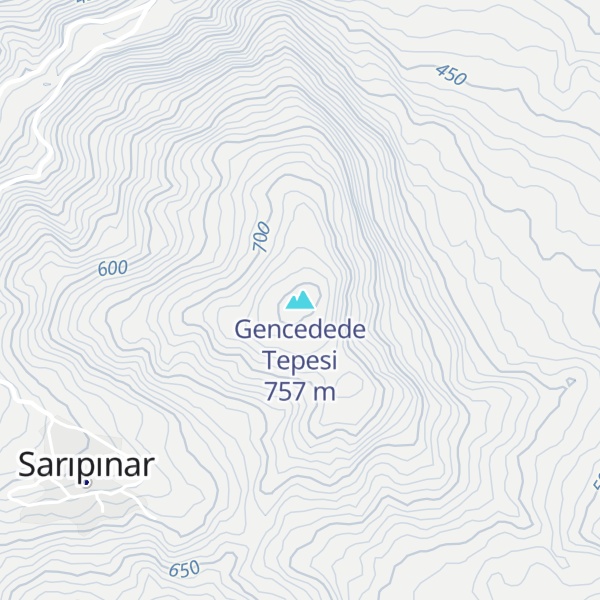 Map of Gencedede Tepesi