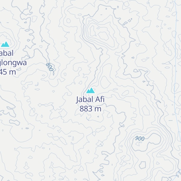 Map of Jabal Afi