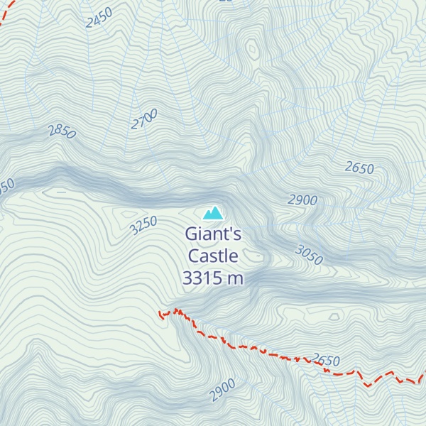 Map of Giant's Castle