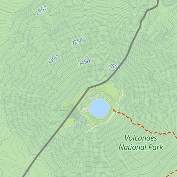 Map of Mount Bisoke