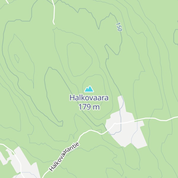 Map of Halkovaara