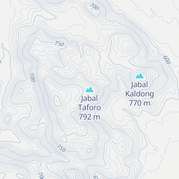 Map of Jabal Taforo