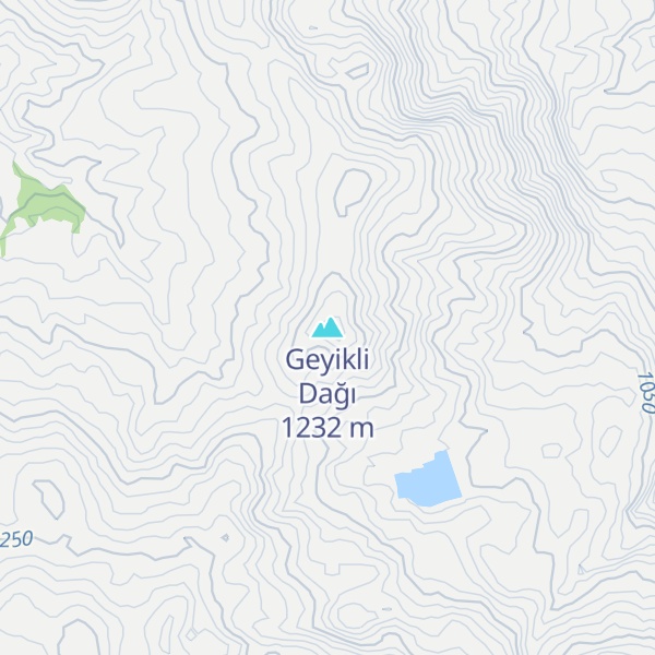 Map of Geyikli Dağı