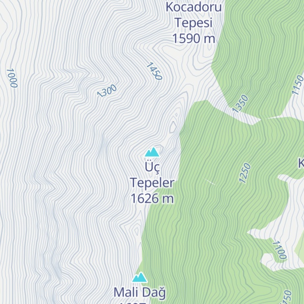 Map of Üç Tepeler