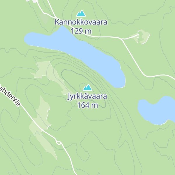 Map of Jyrkkävaara
