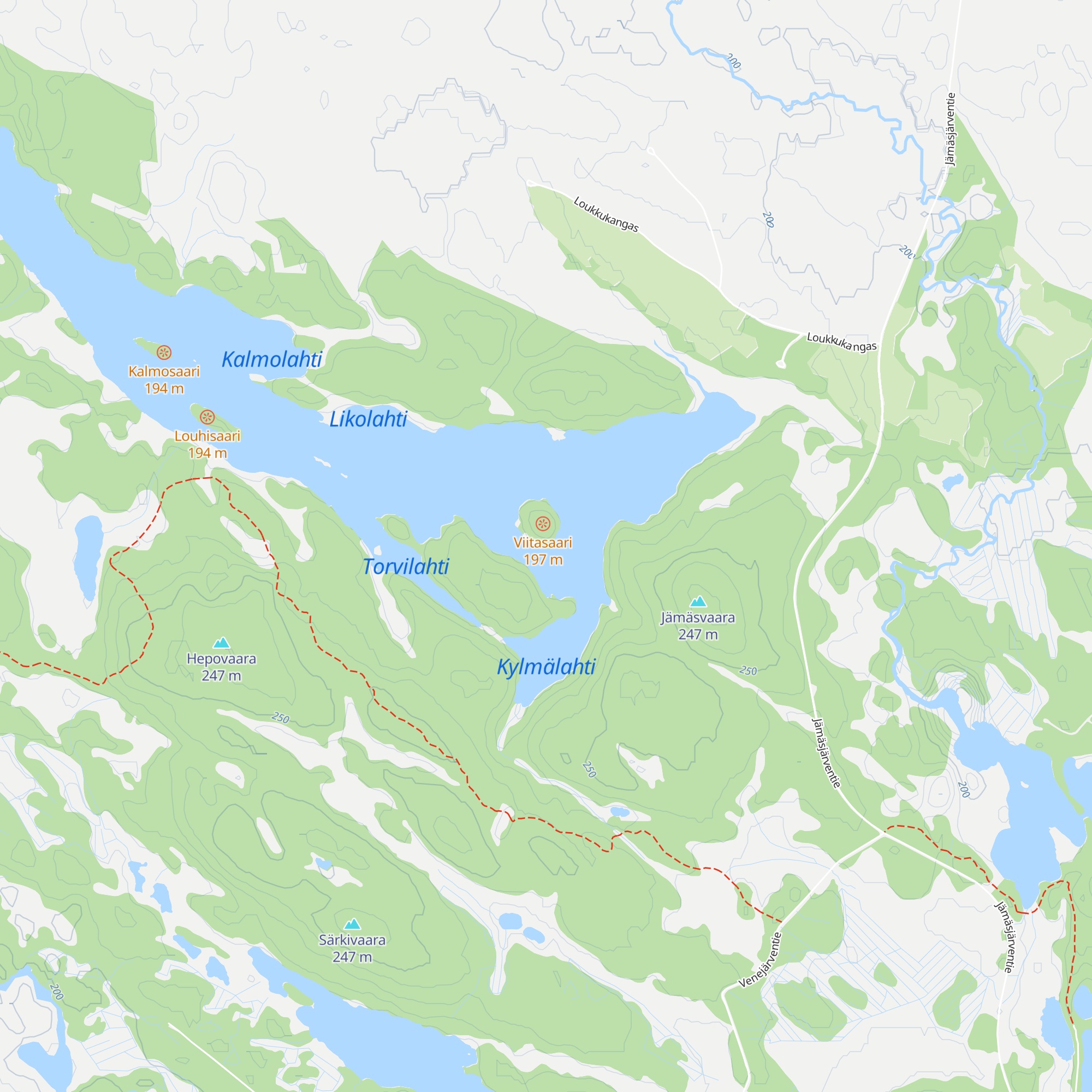 Jämäshovi map