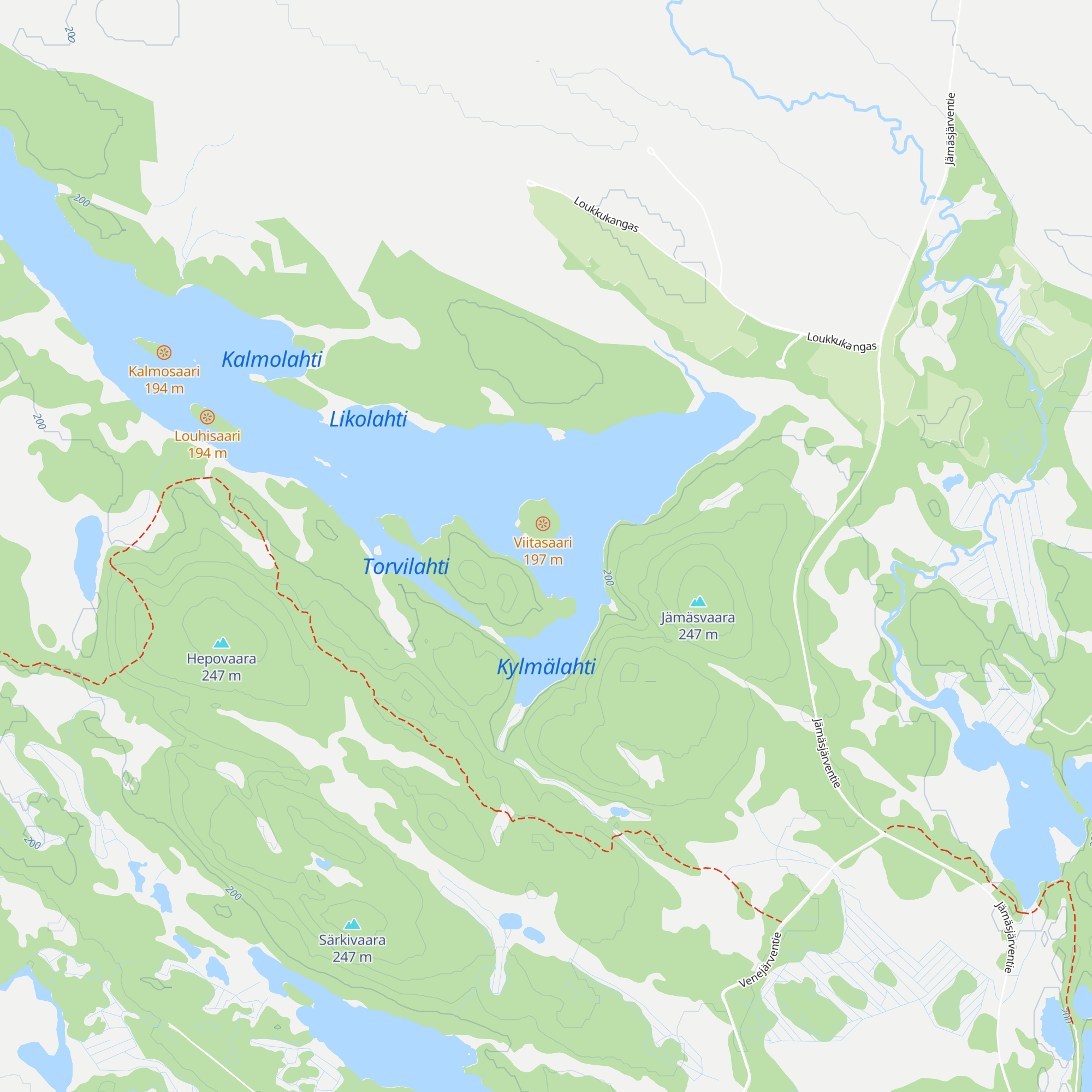 Jämäshovi map
