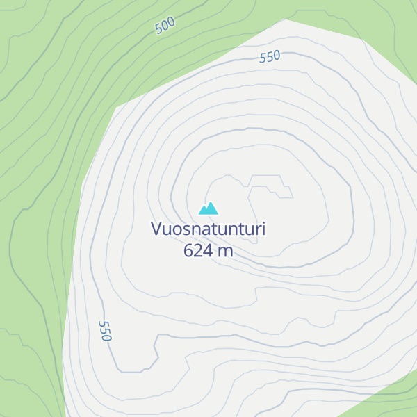 Map of Vuosnatunturi