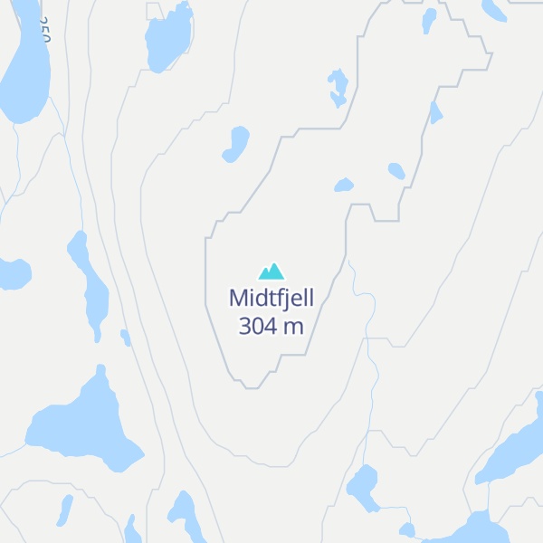Map of Midtfjell