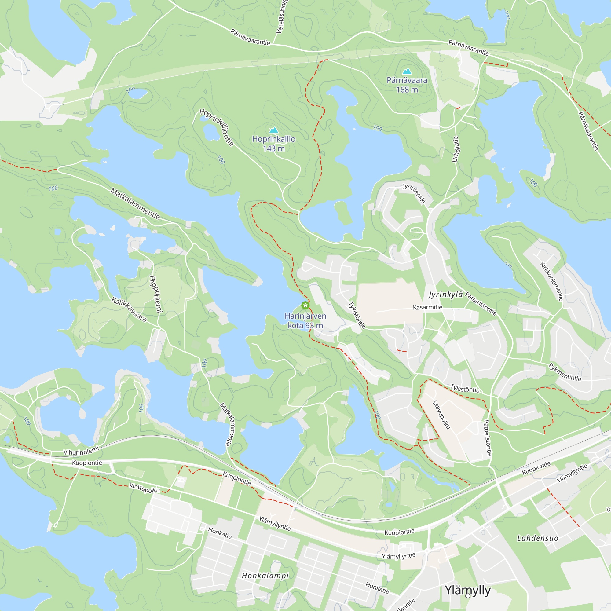 Harinjärven kota map