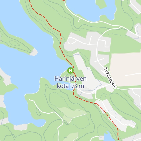 Map of Harinjärven kota
