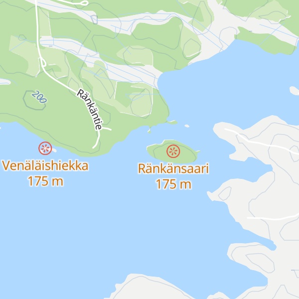 Map of Ränkänsaaren autiotupa