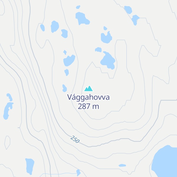 Map of Vággahovva