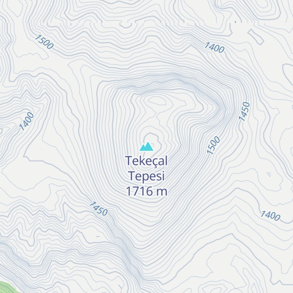 Map of Tekeçal Tepesi