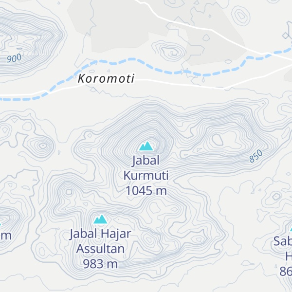 Map of Jabal Kurmuti