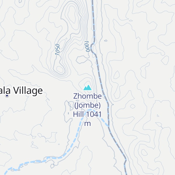 Map of Zhombe (Jombe) Hill