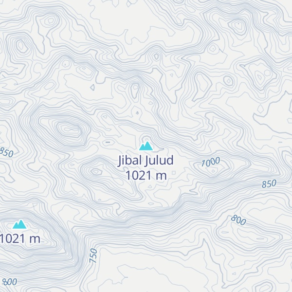 Map of Jibal Julud
